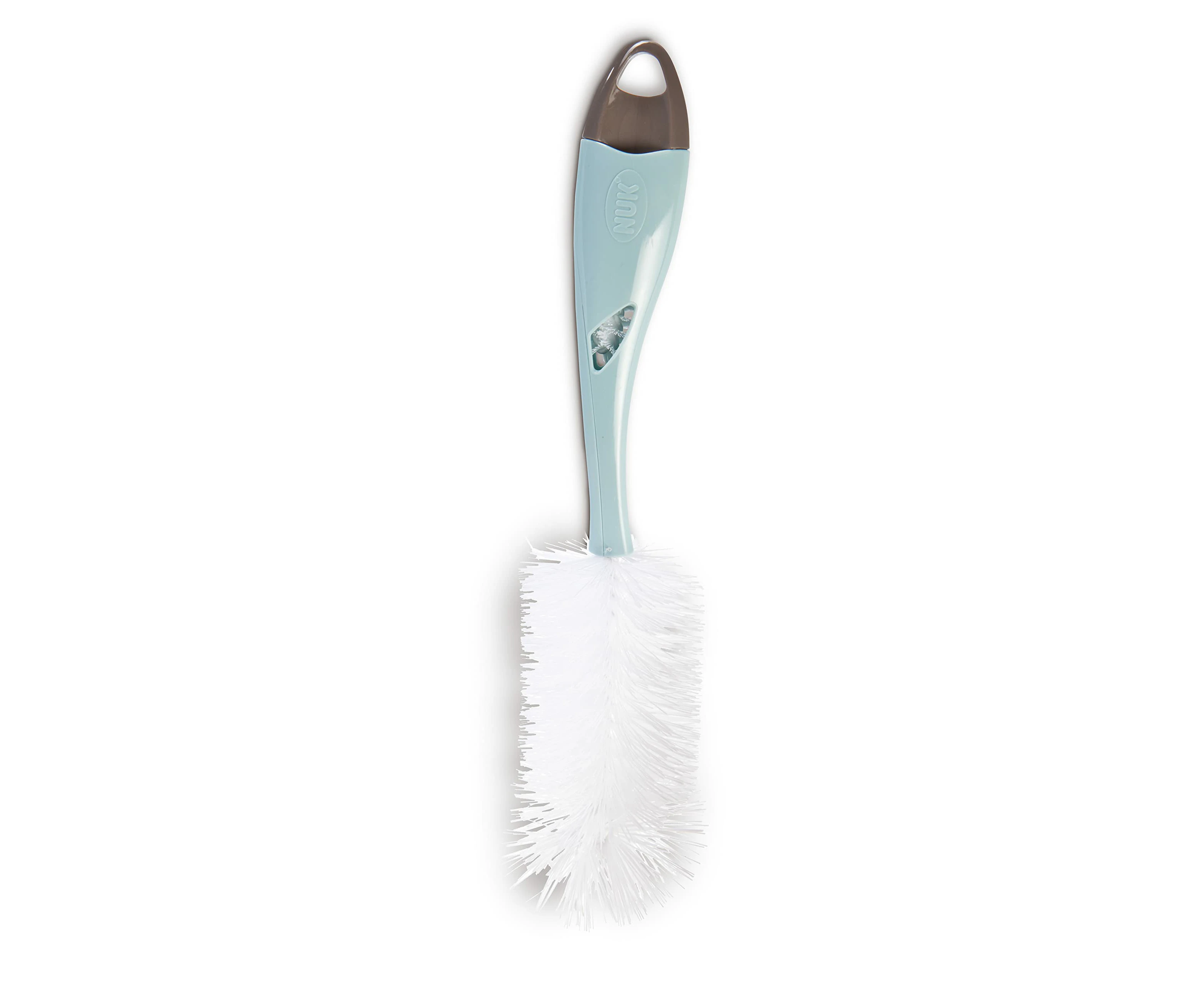 Nuk 2-in-1 Flexible Double Fibre Bottle Brush and Dummy Brush, Assorted Colours