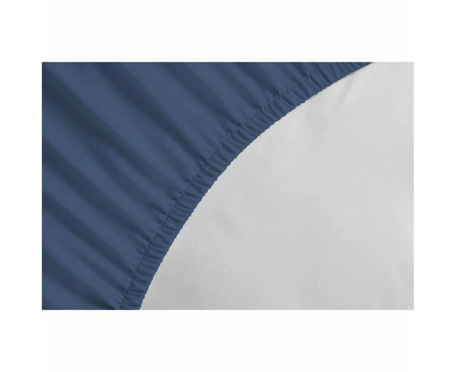 LOVELY HOME Fitted sheet - 90 x 190 + 30 cm - 100% cotton - Blue