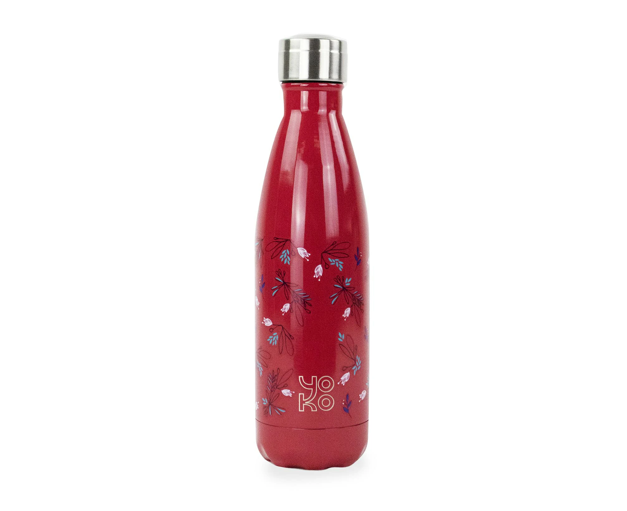 YOKO DESIGN 1848 Insulated Bottle, STAINLESS STEEL, Primavera Raspberry 6 cm