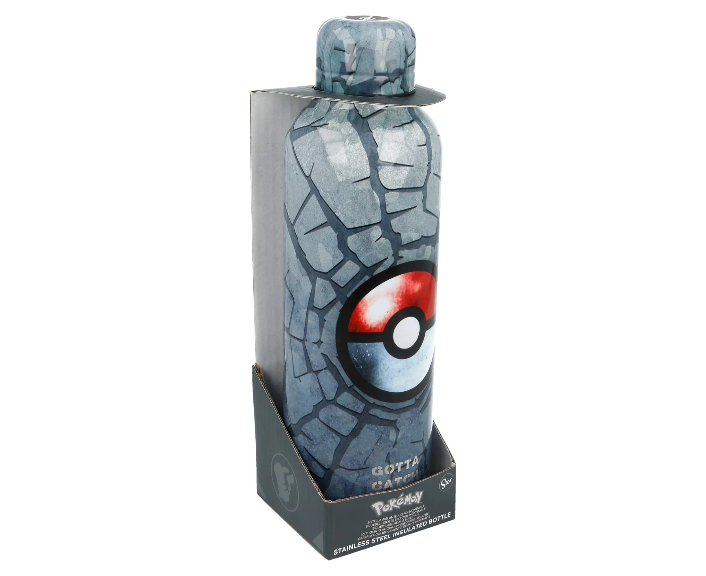 Stor Pokemon 515ml Insulated Thermal Bottle for Hot Drinks, Cold Drinks, School, Work, Young youngs, Made from Stainless Steel (Multi)