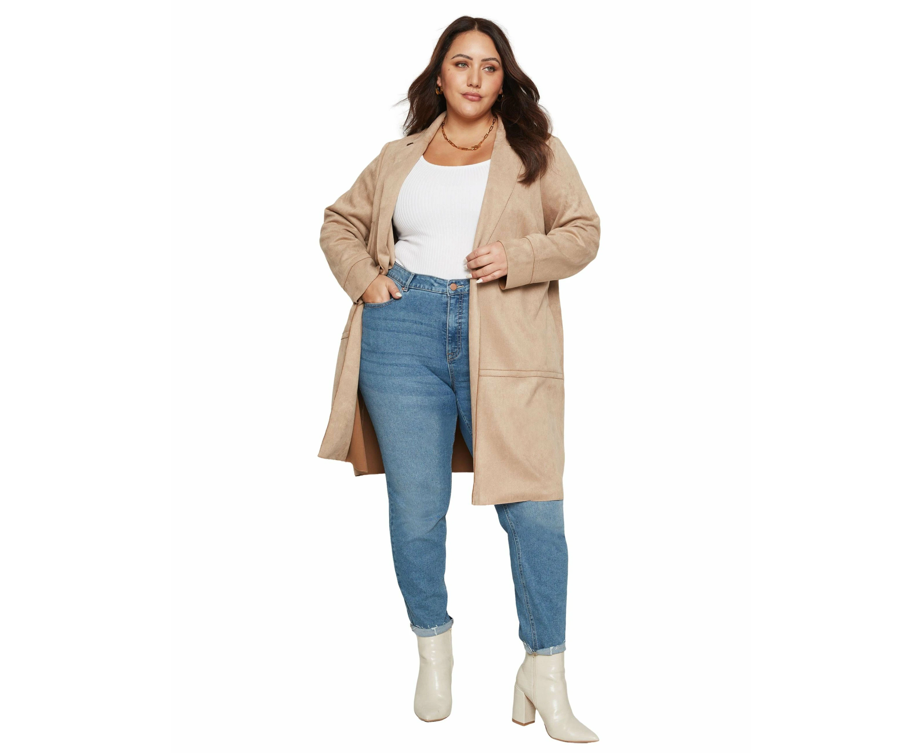 BeMe - Plus Size - Womens Jeans - Blue Skinny - Cotton Pants - Denim Work Wear - Summer - Mid Wash - Elastane - Fashion Trousers - Office Clothes