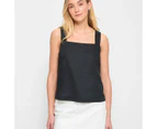 Target European Linen Square Neck Cami