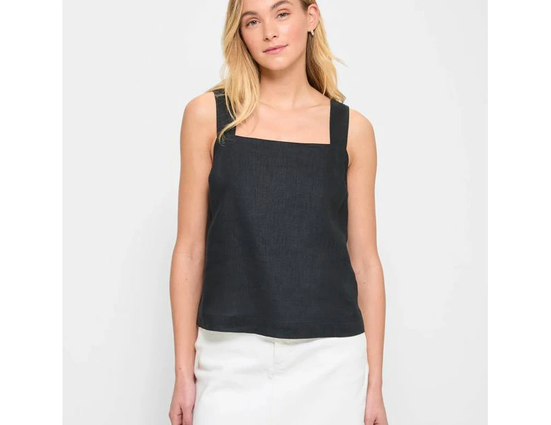 Target European Linen Square Neck Cami