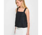 Target European Linen Square Neck Cami