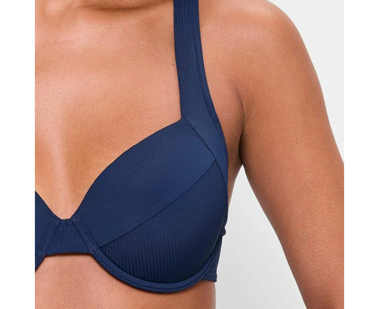 Target Resort Rib Balconette Bikini Swim Top