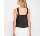 Target European Linen Square Neck Cami