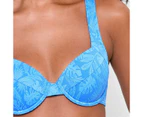 Target Resort Jacquard Underwire Bikini Swim Top