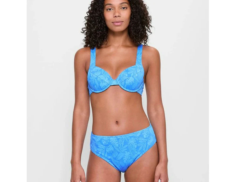 Target Resort Jacquard Underwire Bikini Swim Top