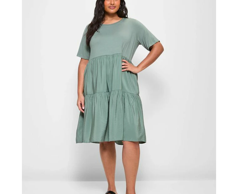 Target Plus Size Knit Woven Dress