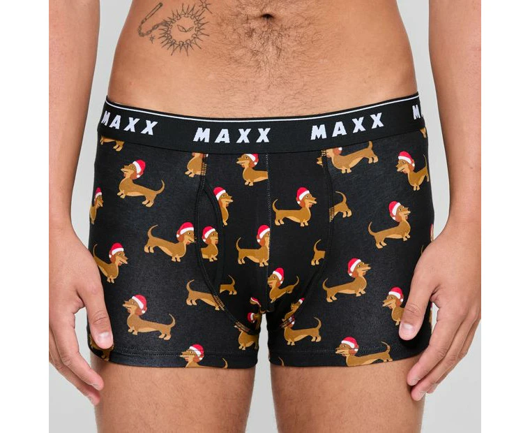 Christmas Dog Flyfront Trunks - Maxx