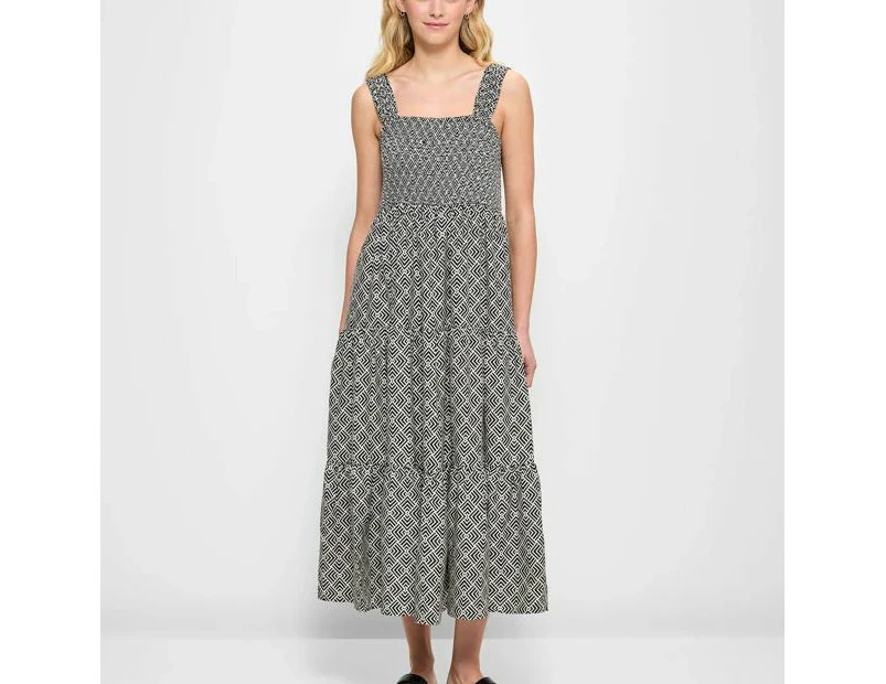 Target Shirred Bodice Midi Dress