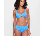 Target Resort Jacquard Mid Rise Bikini Swim Bottoms