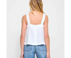 Target European Linen Square Neck Cami