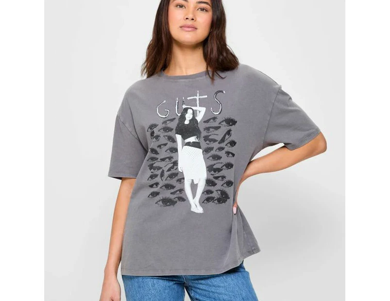 Licensed Olivia Rodrigo Guts Boyfriend T-Shirt