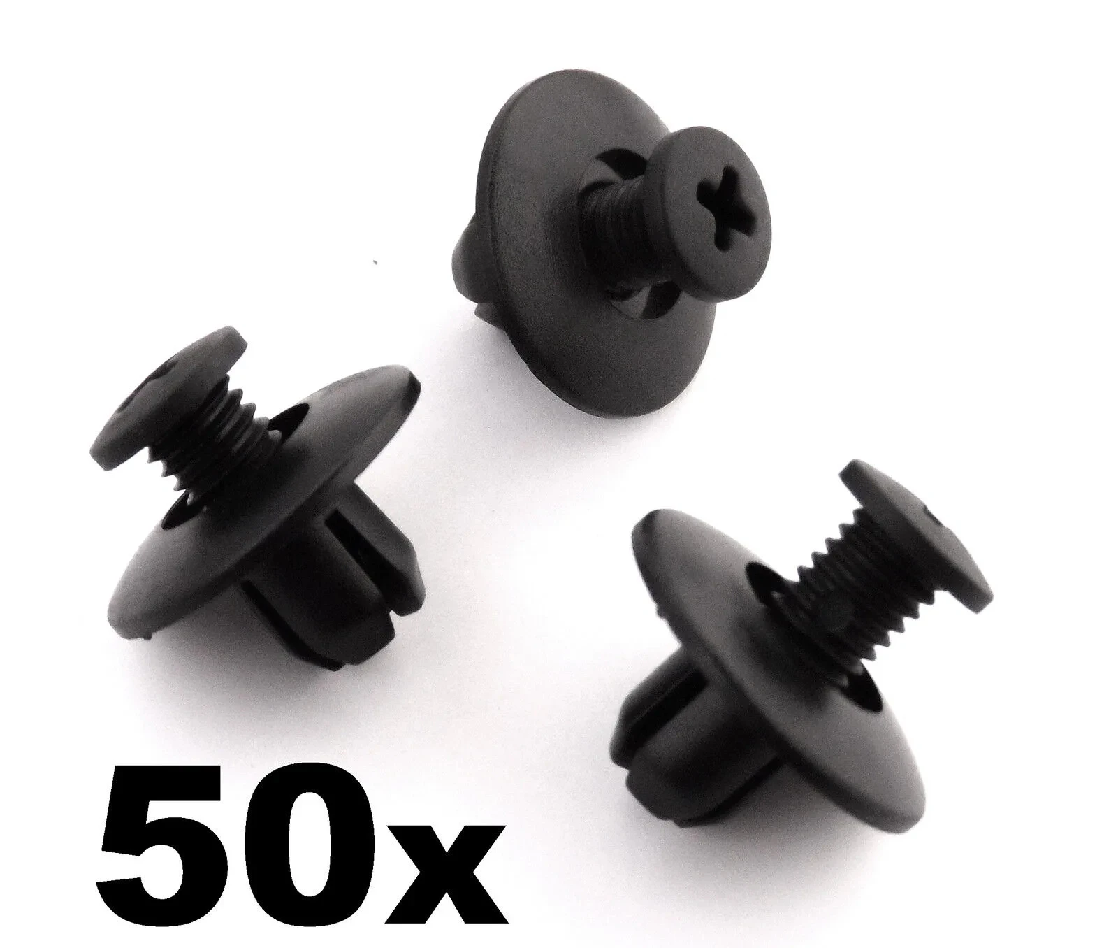 50x Mazda Plastic Trim Clips, Wheel Arch Linings, Windscreen Cowl & Shields