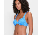 Target Resort Jacquard Underwire Bikini Swim Top