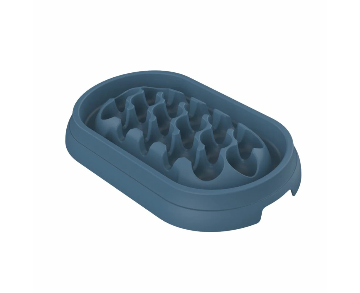 Petset Slow Feed Bowl Rectangle Ocean