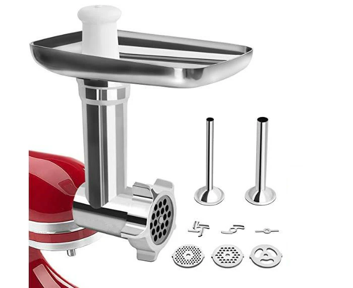 Kitchen Aid Meat Grinder Accessories, KitchenAid Meat Grinder for Food Processor, with 3 Grinding Plate