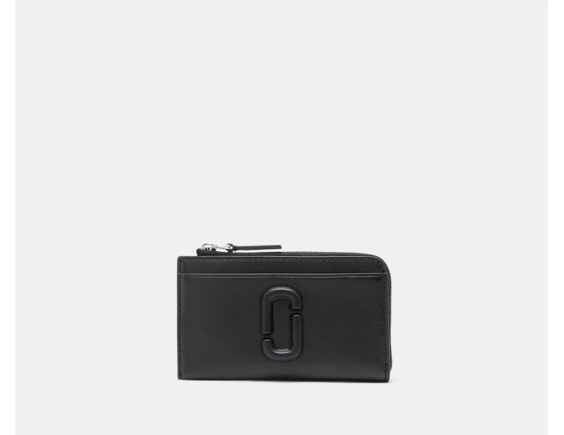 Marc Jacobs The Covered J Marc Top Zip Multi Wallet - Black