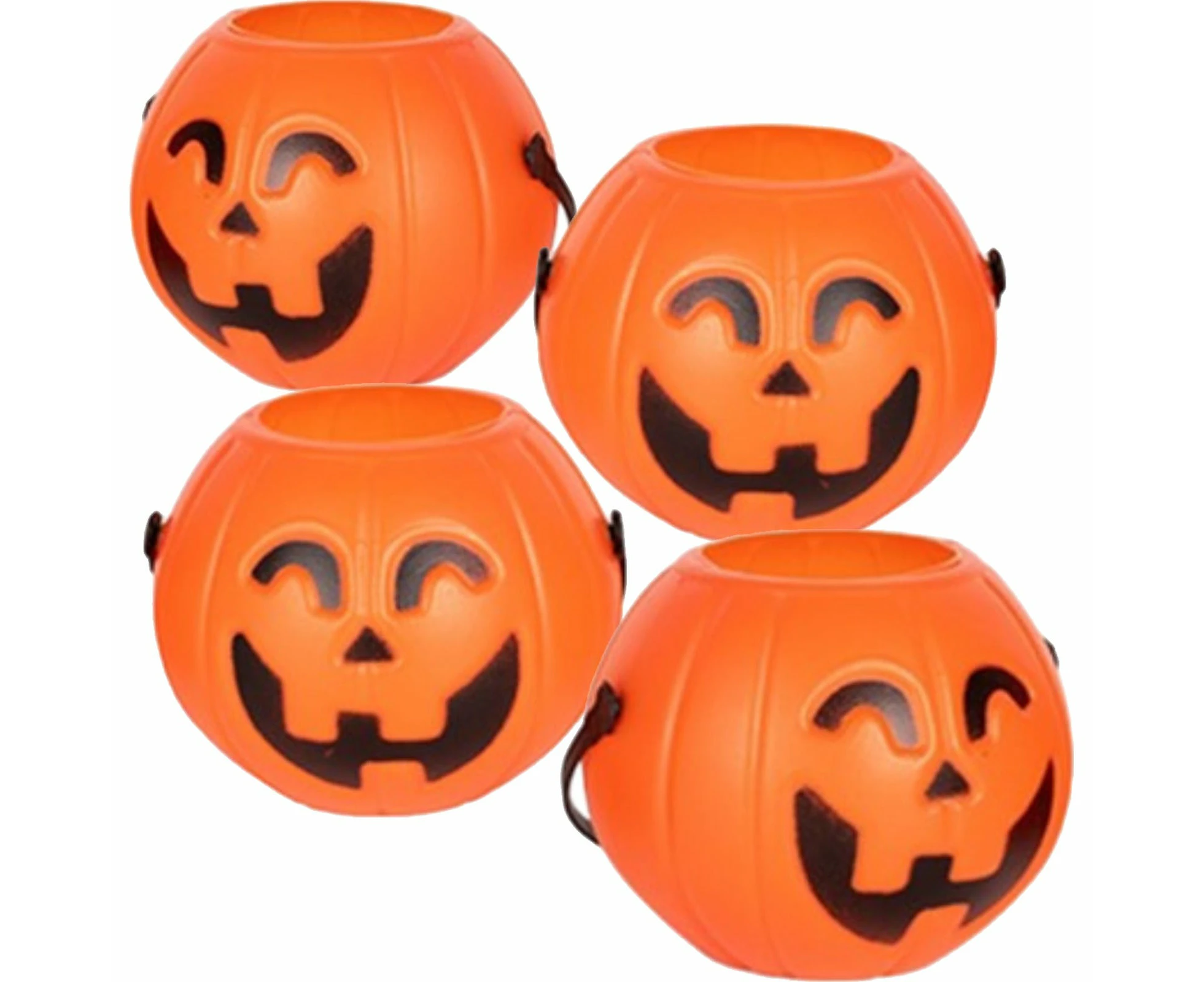 Mini Festive Pumpkin Pails (Pack of 4)