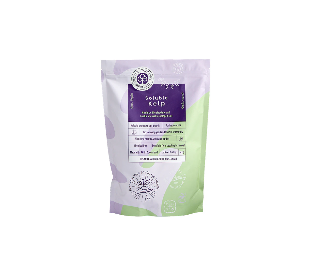 Organic Gardening Solutions Soluble Kelp - 250G | NPK: 1:4:15 | Boost Plant Health