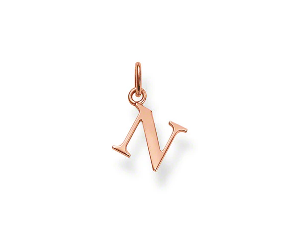 Thomas Sabo Rose Gold Letter "N" Pendant