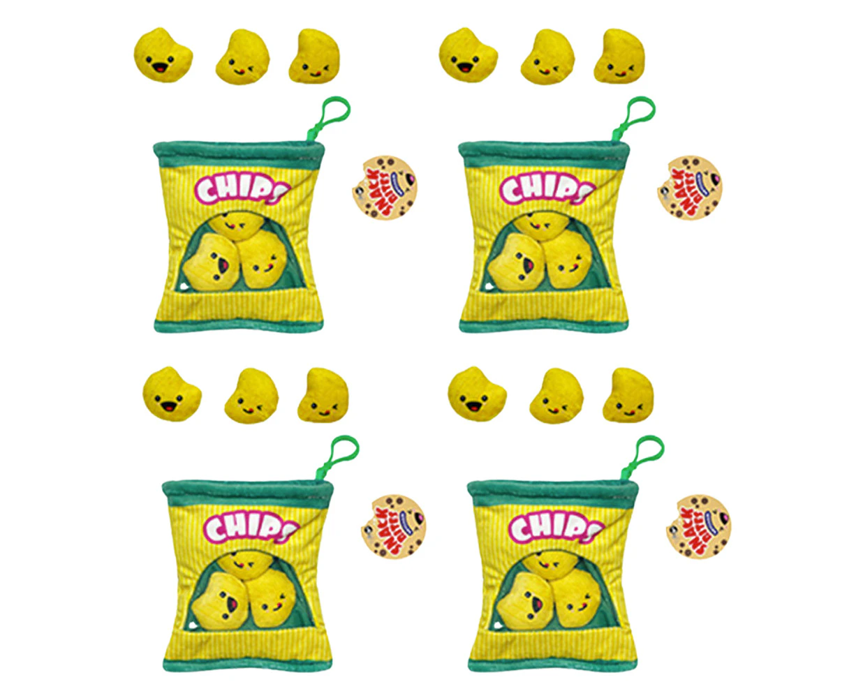 4x Bensons Snack Bites Compact Kids/Childrens Backpack/Bag Clips 3y+ Asstd