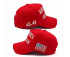 Hot Trump 2024 Maga Red Hat 45 47 Baseball Cap Make America Great Again