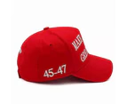 Hot Trump 2024 Maga Red Hat 45 47 Baseball Cap Make America Great Again