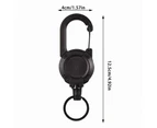 Retractable Keychain Heavy Duty Badge Lanyard Holder Portable Climbing Equipment