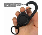 Retractable Keychain Heavy Duty Badge Lanyard Holder Portable Climbing Equipment