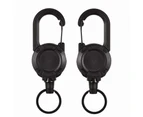 Retractable Keychain Heavy Duty Badge Lanyard Holder Portable Climbing Equipment