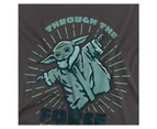 Star Wars The Mandalorian Mens You Will Find Balance Grogu T-Shirt (Charcoal) - TV2949