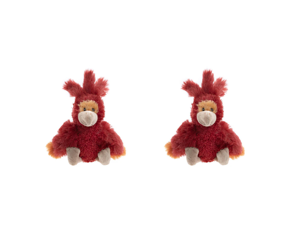 2x Charlie Bears Cuddle Cub Firebird Kids/Children Soft Fun Play Toy 0m+ Red