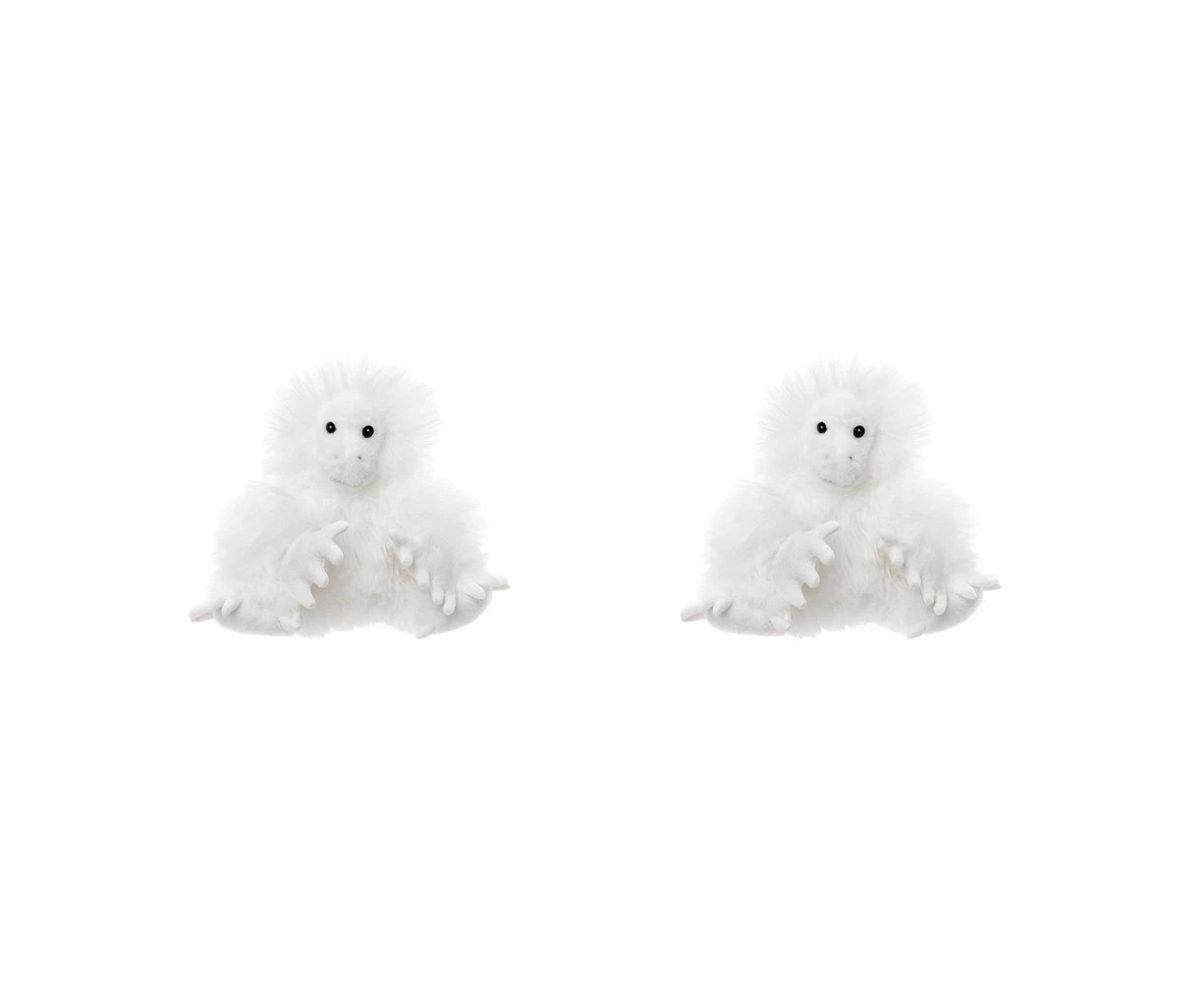 2x Charlie Bears Cuddle Cub Yeti Kids/Baby Plush Soft Fun Play Toy 0m+ White