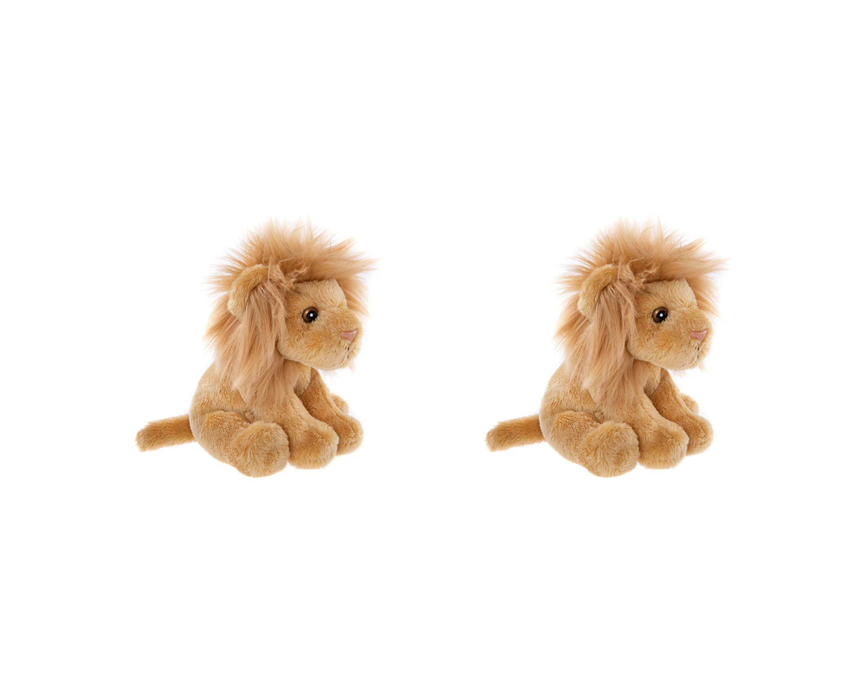 2x Charlie Bears Cuddle Cub Lion Kids/Children/Baby Soft Fun Play Toy 0m+ Brown