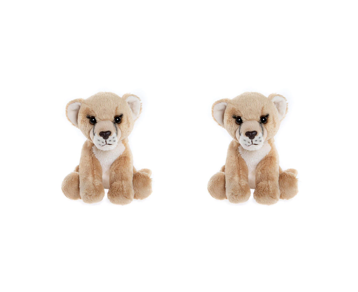 2x Charlie Bears Cuddle Cub Lioness Kids/Children Soft Fun Play Toy 0m+ Brown