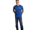 Weird Fish Mens FIshing Eco Friendly T-Shirt (Cobalt Blue) - WF261