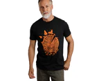 Weird Fish Mens Woodsman Screenprint Eco Friendly T-Shirt (Black) - WF350