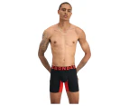 3 x Bonds Mens Chafe Off Trunks Black/Red Underwear