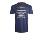 Weird Fish Mens Printed Eco Friendly T-Shirt (Dark Blue) - WF287