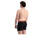 3 x Bonds Mens Chafe Off Trunks Black/Red Underwear