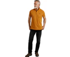 Weird Fish Mens Miles Pique Organic Polo Shirt (Caramel) - WF300