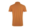 Weird Fish Mens Miles Pique Organic Polo Shirt (Caramel) - WF300