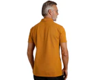 Weird Fish Mens Miles Pique Organic Polo Shirt (Caramel) - WF300