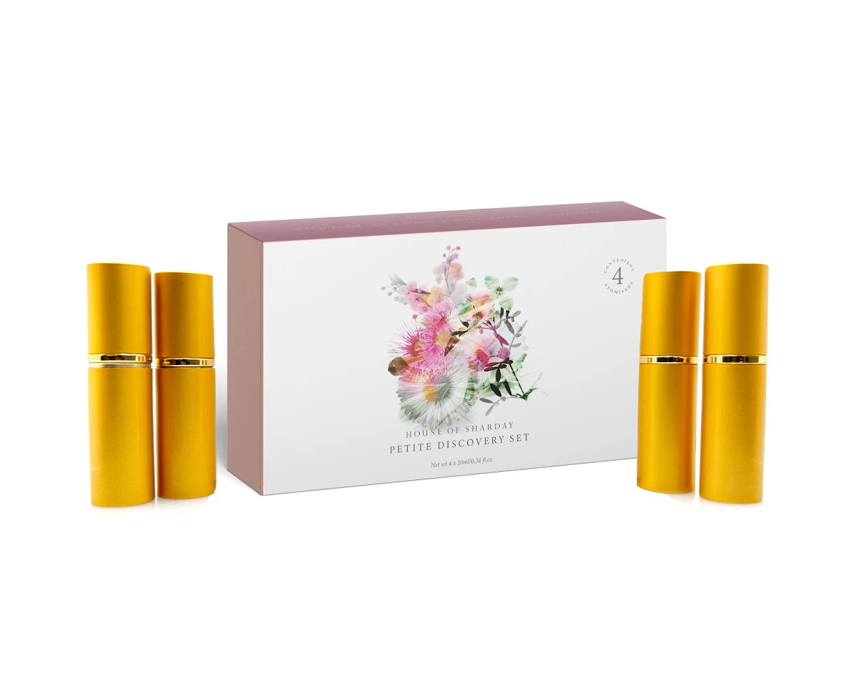 Sharday Petite Set of 4 x 10ml  Australian Wildflowers Eau De Toilette Perfumes