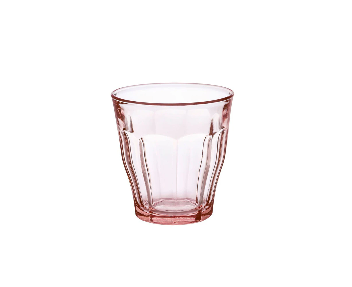 4pc Duralex Picardie 250ml Glass Tumbler Drinking Water/Juice Cup Set Rose