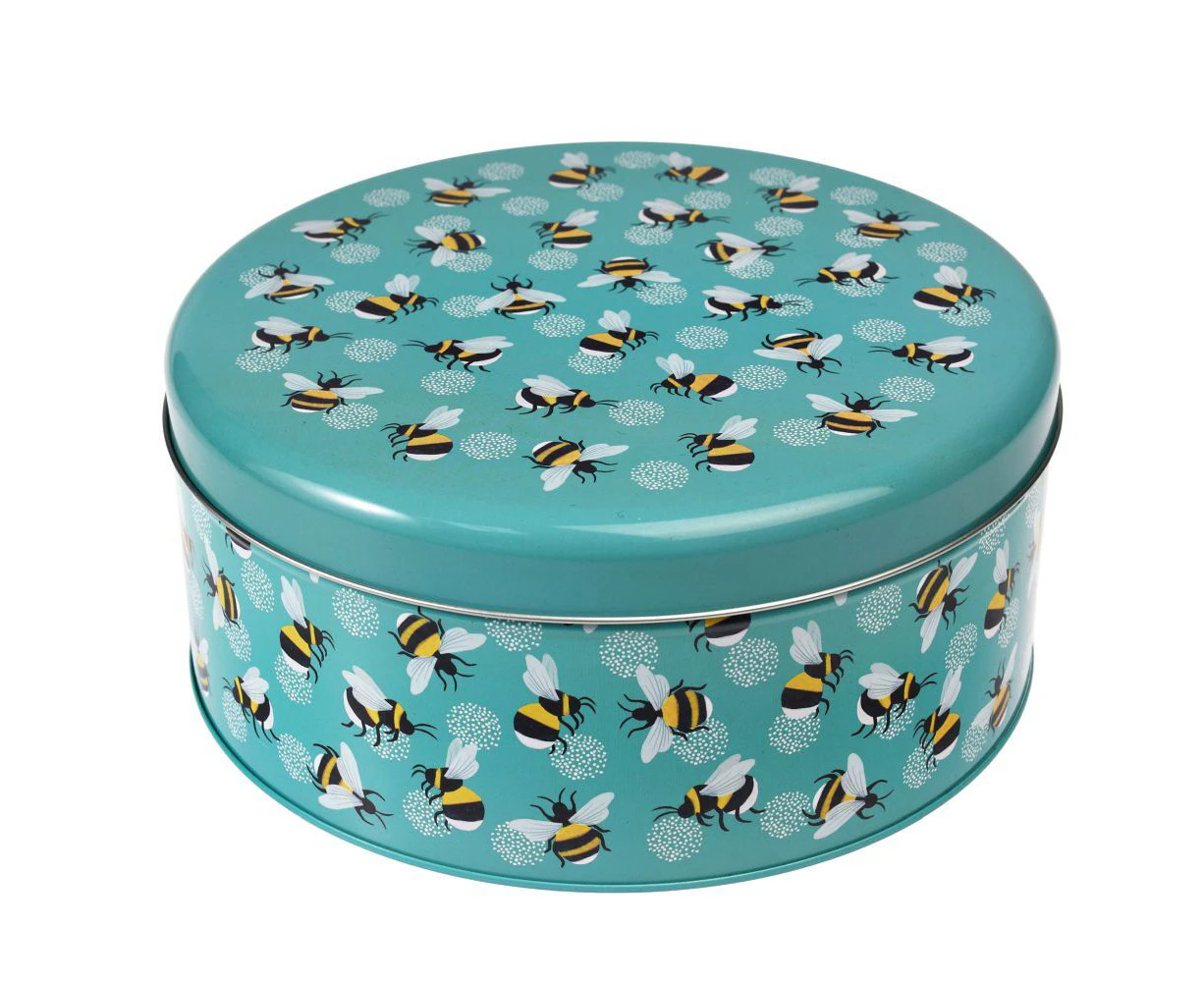 Rex London Cake Tin Kitchen/Pantry Food Storage Can Round 24cm Bumblebee