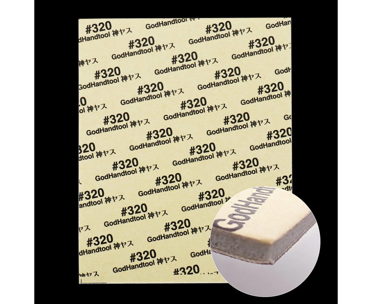 Godhand: Sanding Sheet Kamiyasu Sanding Sponge Sticker #320 2mm