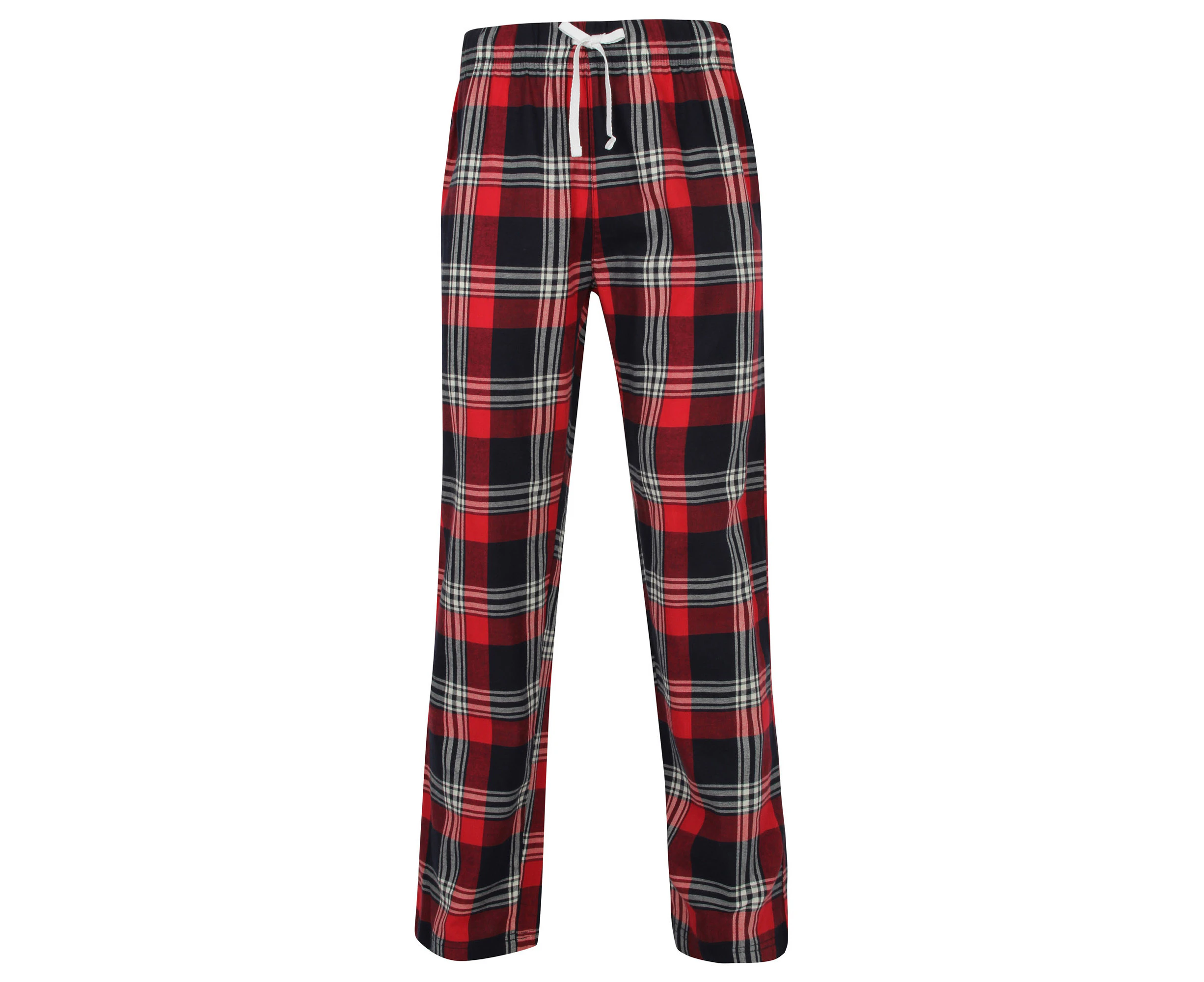 Skinnifit Mens Tartan Lounge Pants (Red/Navy Check) - RW6023